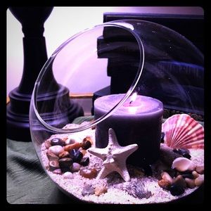 💋”Sea Yeah”  Decoration Glass bowl with candle